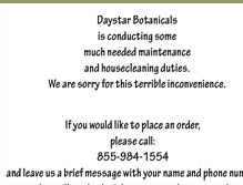 Tablet Screenshot of daystarbotanicals.com